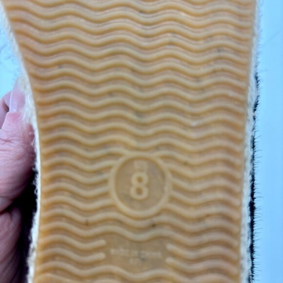 SOLUDOS Black Smoking Espadrille in Calfhair Size 8 - Picture 13 of 13